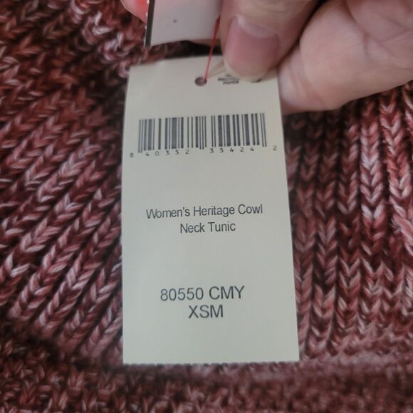 Duluth Trading Co Womens Cowl Neck I7Sweater XSMALL Cotton Blend Pockets Outdoor - Picture 5 of 7